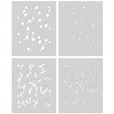 Hero Arts Color Layering Stencil - Tulip Pattern